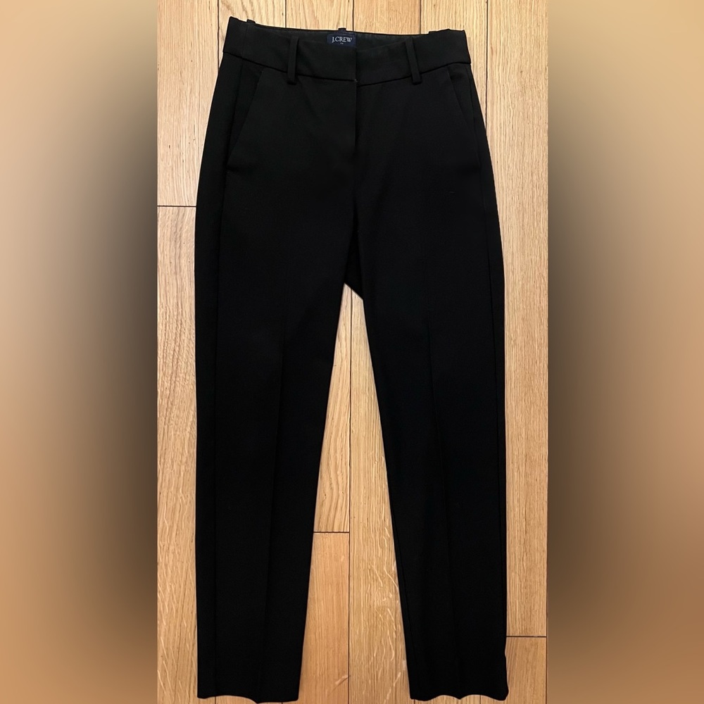 Black J-Crew Cropped Ruby Pants - image 1